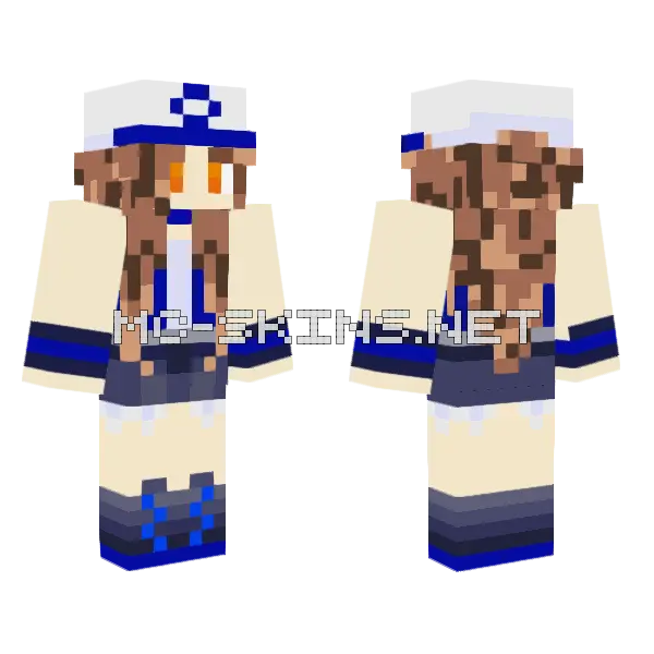 Blue Samurai Warrior, front and back