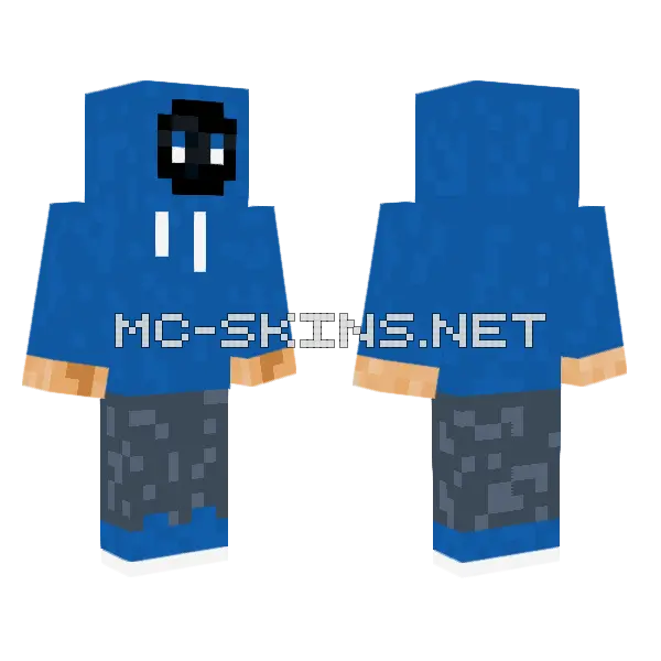 Blue Shark Suit, front and back