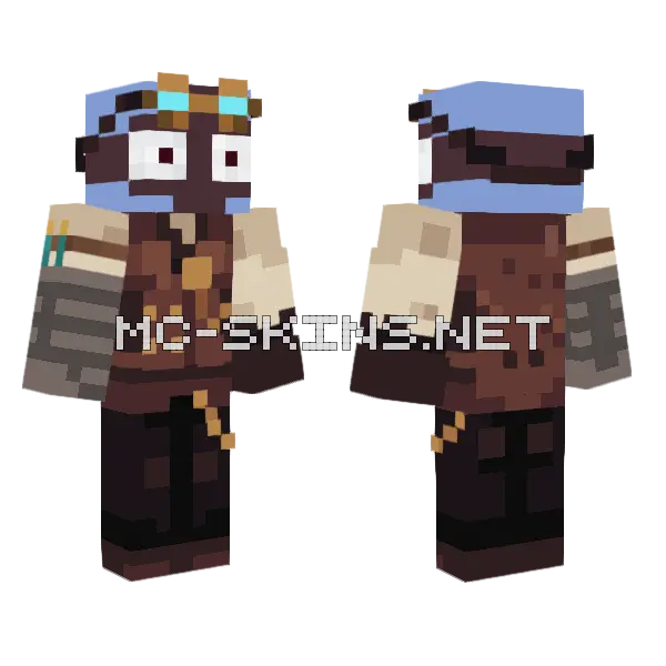 Blue Sky Character Minecraft skin, front and back