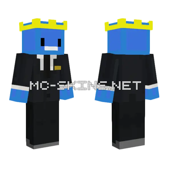 Blue Slime Suit, front and back