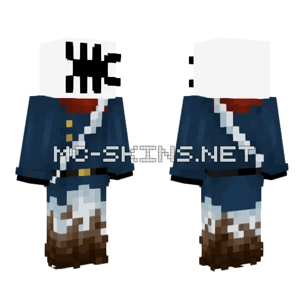 Blue Soldier Uniform, front and back