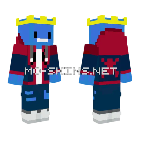 Blue Spider Suit, front and back