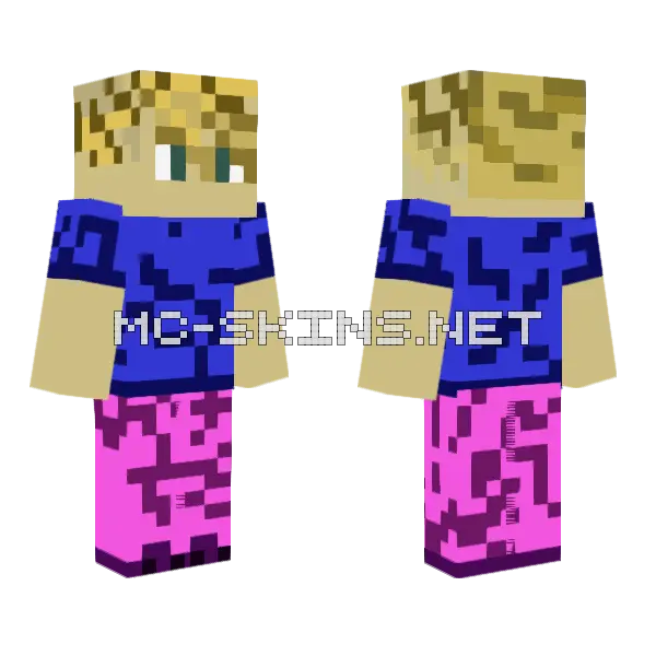 Blue Star Pajamas, front and back