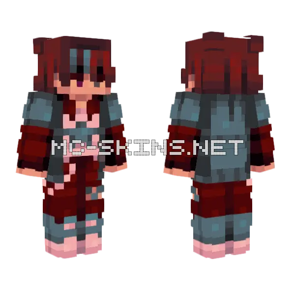 Blue Stars SF 120 Minecraft skin, front and back
