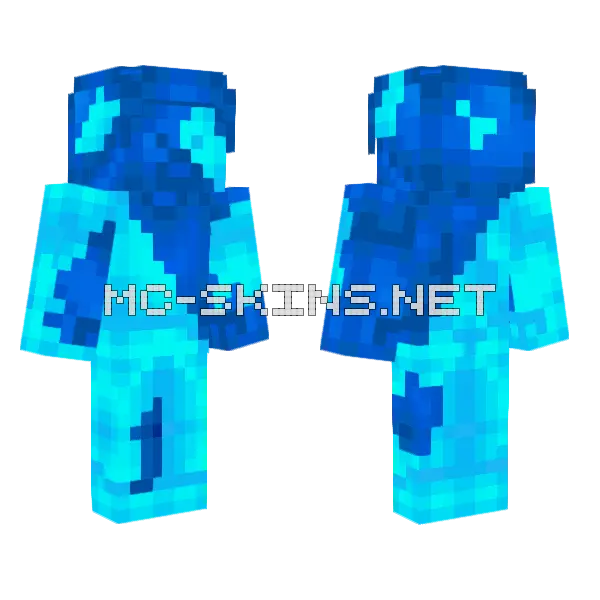 Blue Steves Skin Minecraft skin, front and back