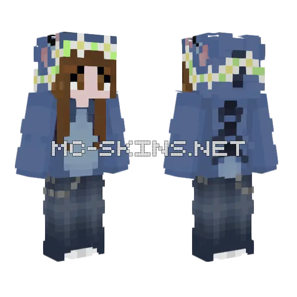 Blue Stitch Girl, front and back