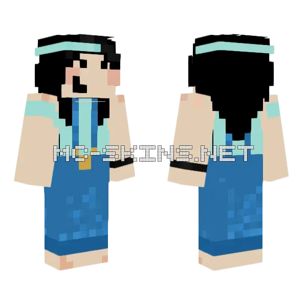 Blue Striped Jersey, front and back