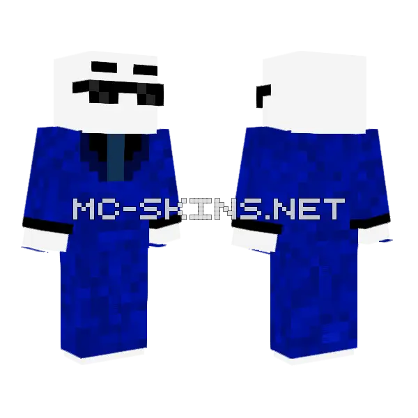 Blue Suit, front and back