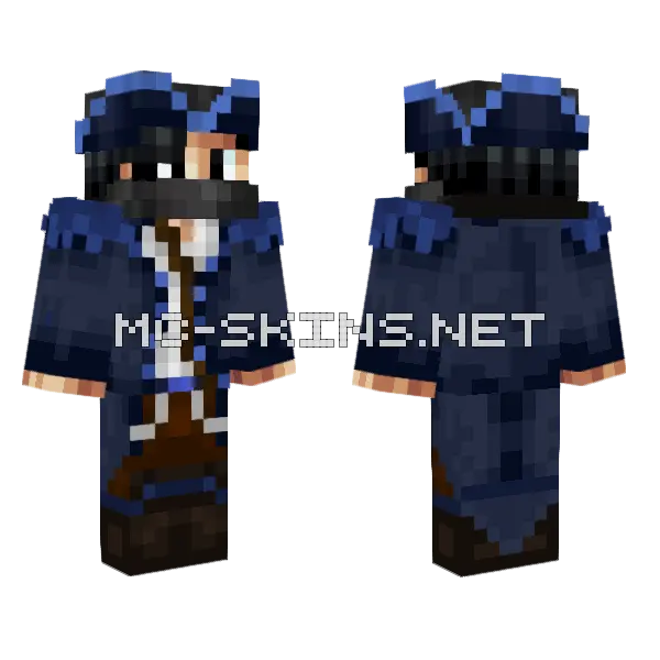 Blue Suit Gentleman, front and back