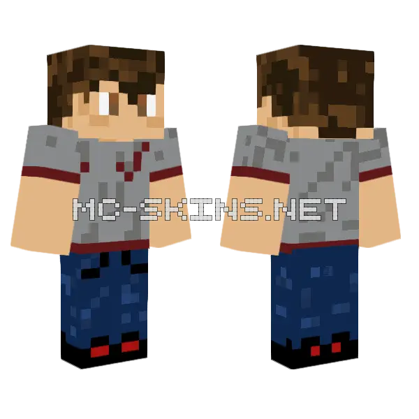 Blue Suit Man, front and back