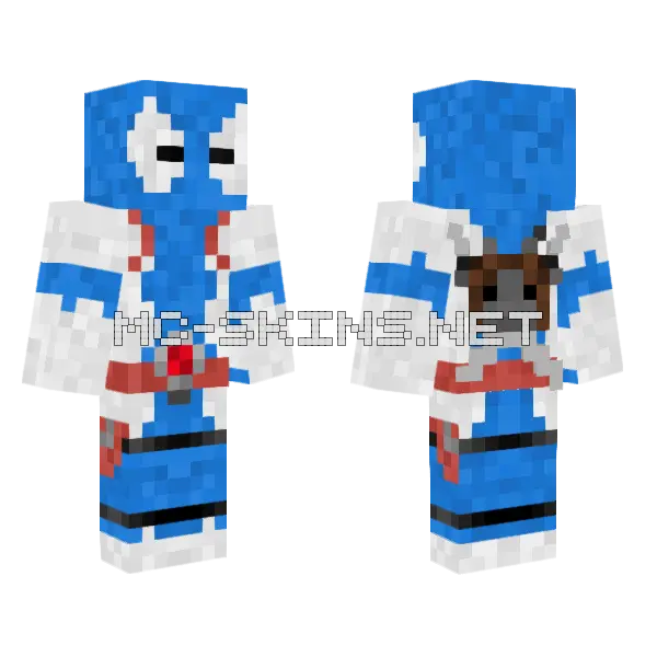 Blue Train Character, front and back