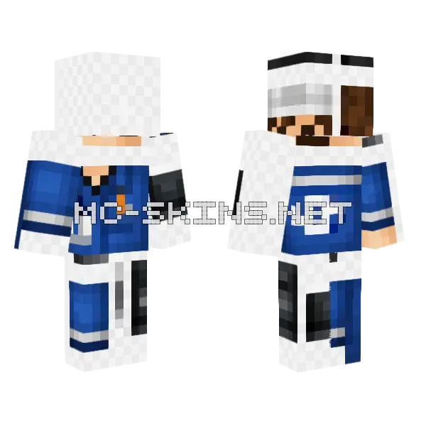 Blue Uniform Officer, front and back