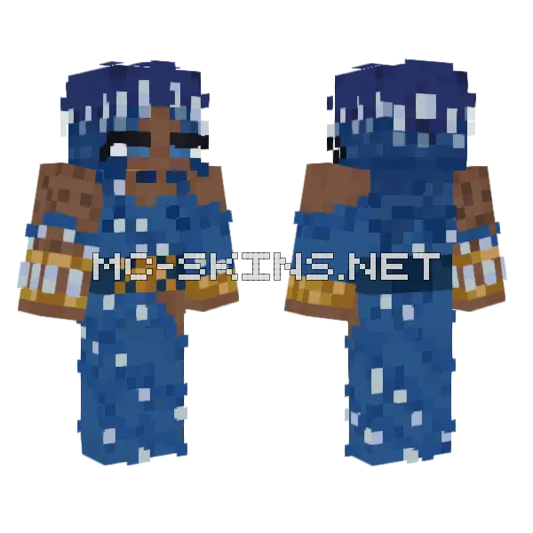 Blue Uniform Officer, front and back