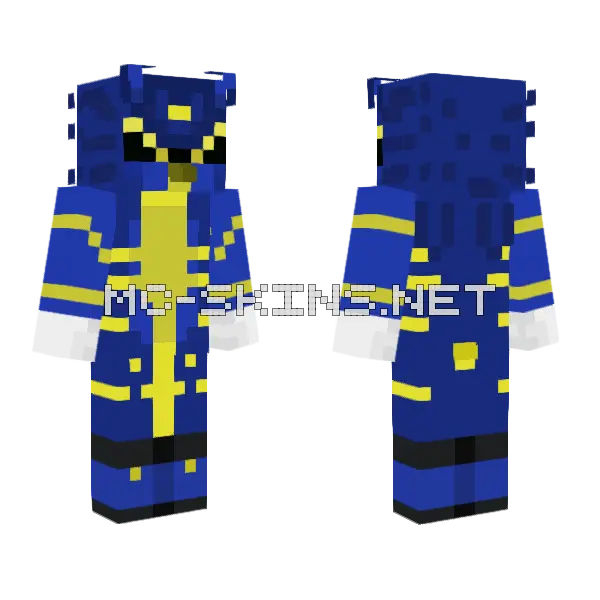 Blue Uniform Skin Minecraft skin, front and back