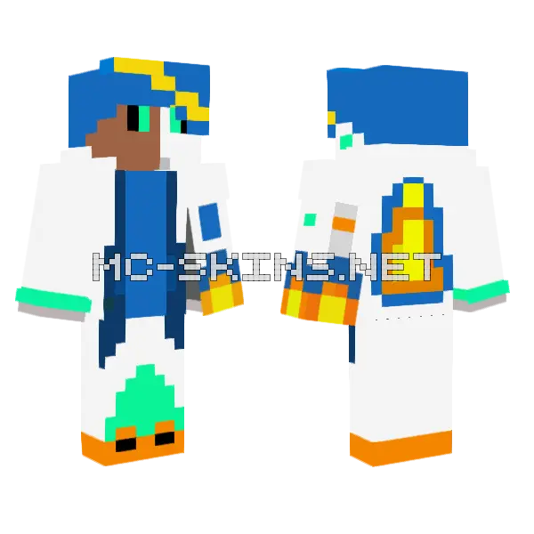 Blue Windmill Skin Minecraft skin, front and back