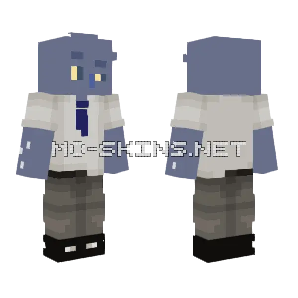Blue Wolf Boy, front and back
