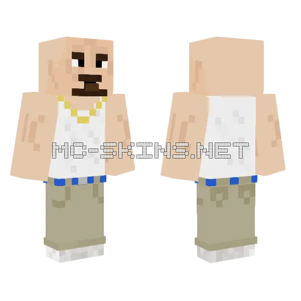 Bluebelt Skin Minecraft skin, front and back