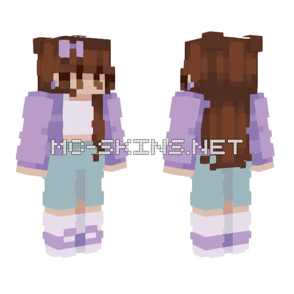 Blueberry Fields Persona Minecraft skin, front and back