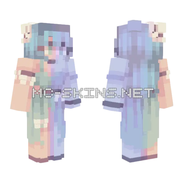 Blueberry Fruit Series Minecraft skin, front and back