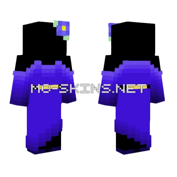 Blueberry Ob Raffle Winners Minecraft skin, front and back