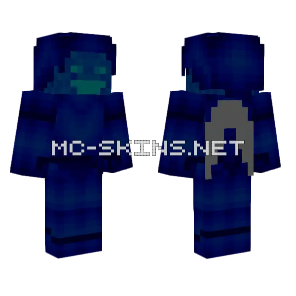 Blueberry Vex Steve Minecraft skin, front and back