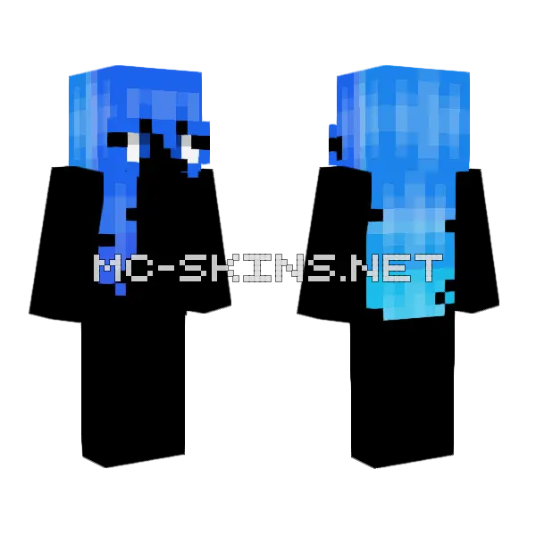 Bluebloods HB Minecraft skin, front and back