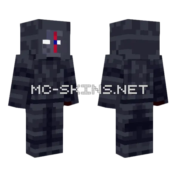 Bluechain The Dark Lord Minecraft skin, front and back
