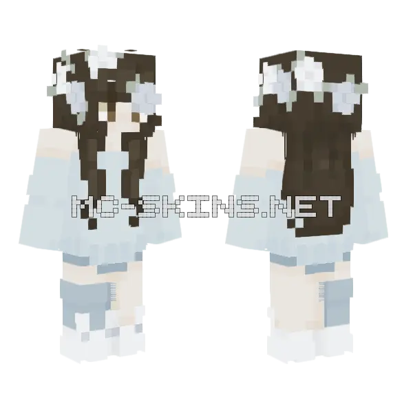 Blueskies Skin Minecraft skin, front and back