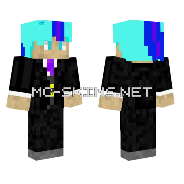 Bluesyplanet889 Minecraft skin, front and back