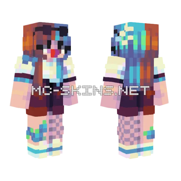 Bluxberry Fs Minecraft skin, front and back