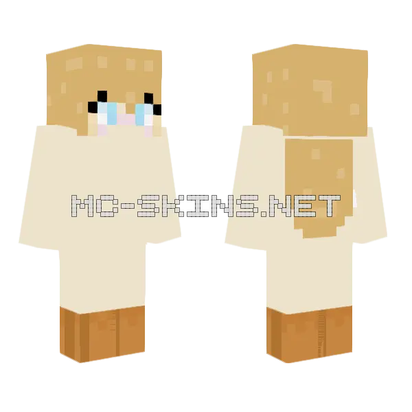Bnheartstar Poor Kid Minecraft skin, front and back