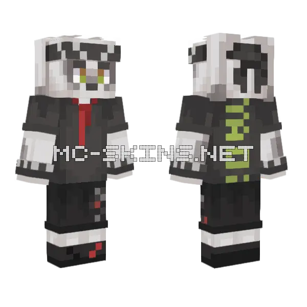 Bnuybnunny Minecraft skin, front and back