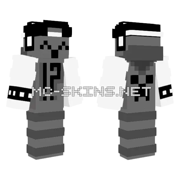 Bnw Blob Minecraft skin, front and back
