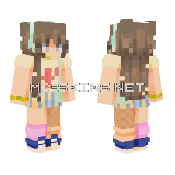 Boardwalk FS Minecraft skin, front and back