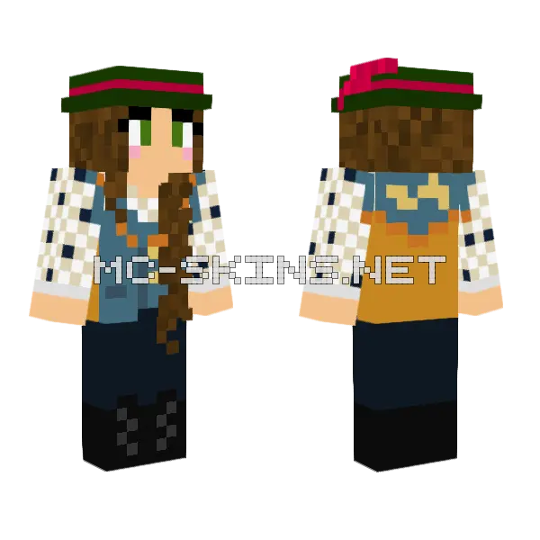 Bob Minecraft skin, front and back