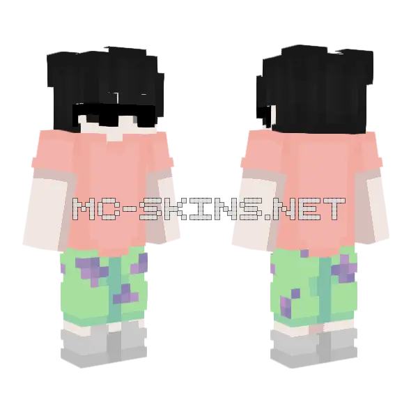 Bob Esponja Minecraft skin, front and back