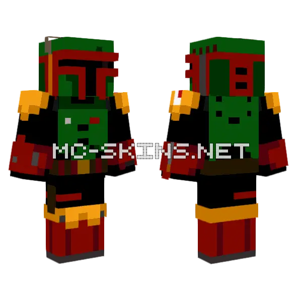 Boba Fett The Book Of Boba Fett Minecraft skin, front and back