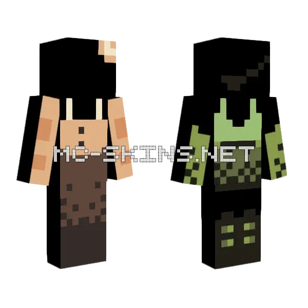 Boba Tea Adoptables Minecraft skin, front and back