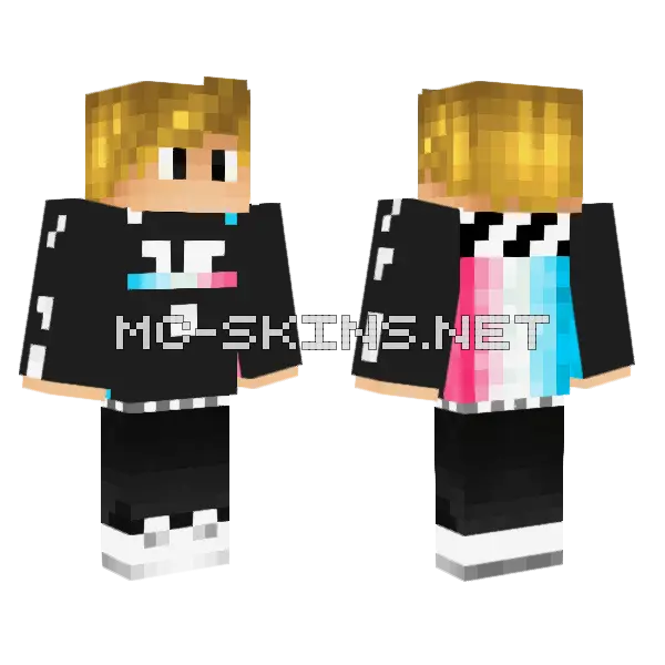 Bobcoru Mk3 Minecraft skin, front and back