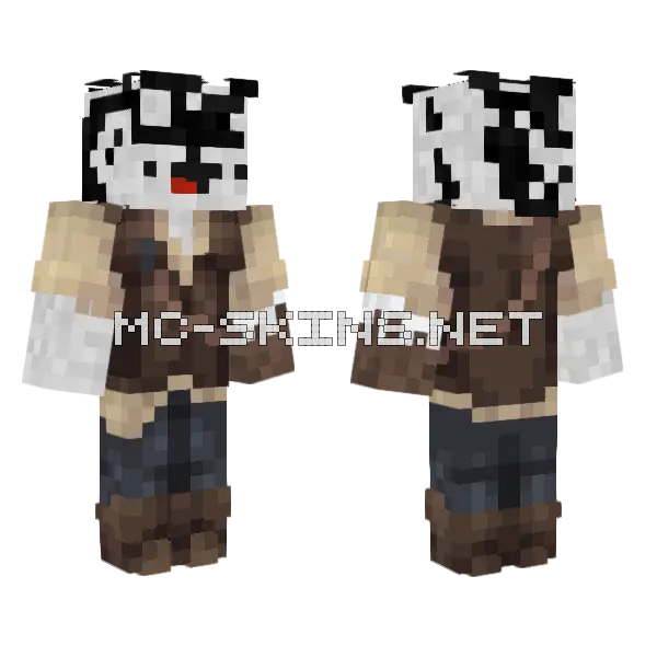 Boberton Jankins Minecraft skin, front and back
