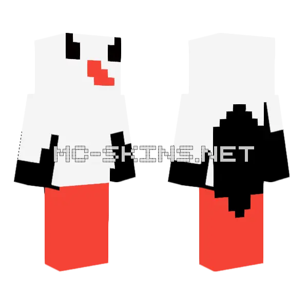 Bociek Minecraft skin, front and back