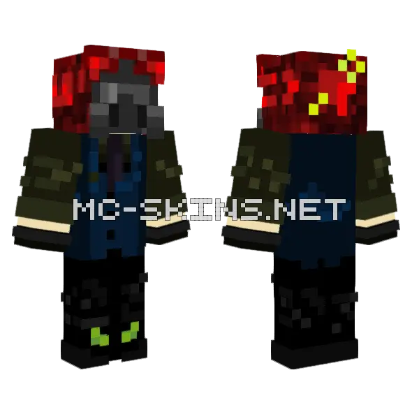 Boda Rol Minecraft skin, front and back