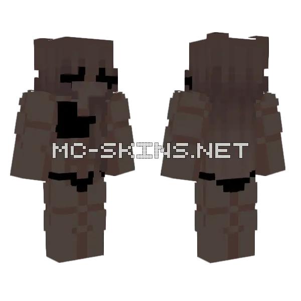 Body Builder Minecraft skin, front and back