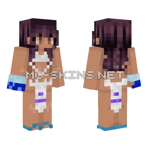 BokettoBases Bikini Girl Minecraft skin, front and back