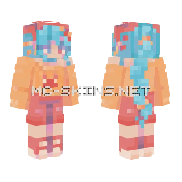 Bolt Rce Minecraft skin, front and back