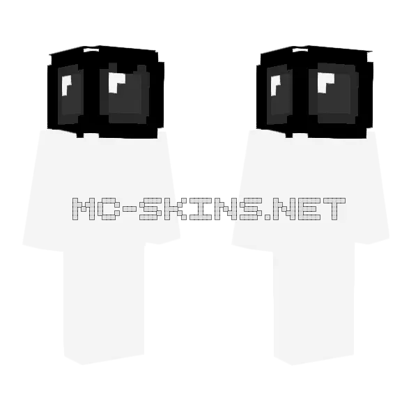Bomb Ore Bowling Ball Minecraft skin, front and back