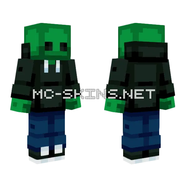 Bon Is Da Alien Hive Minecraft skin, front and back