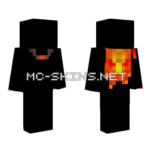 Bonecold Aiden S Cape Minecraft skin, front and back