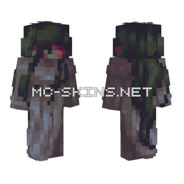 Bones Skeleton Minecraft skin, front and back