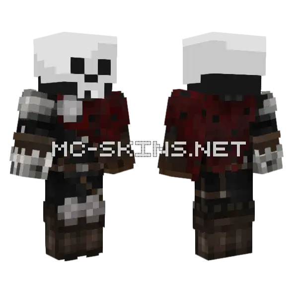 Bones Watcher Armor Minecraft skin, front and back